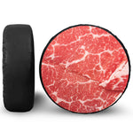 Meat Print Leather Spare Tire Cover