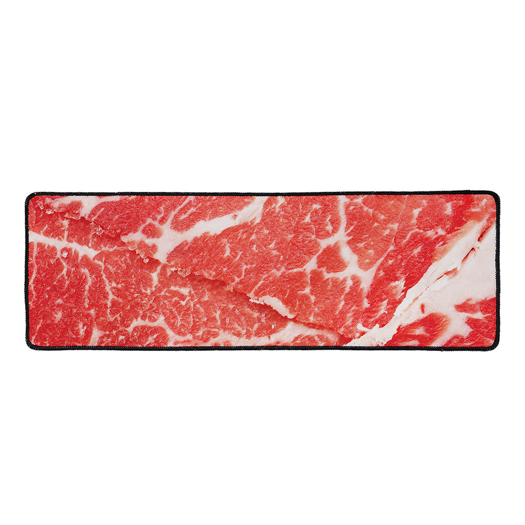Meat Print Long Kitchen Mat