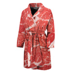 Meat Print Men's Bathrobe