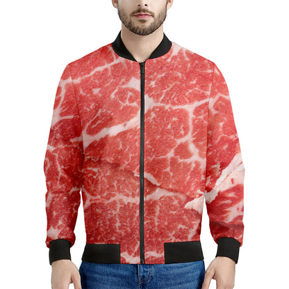 Meat Print Men's Bomber Jacket