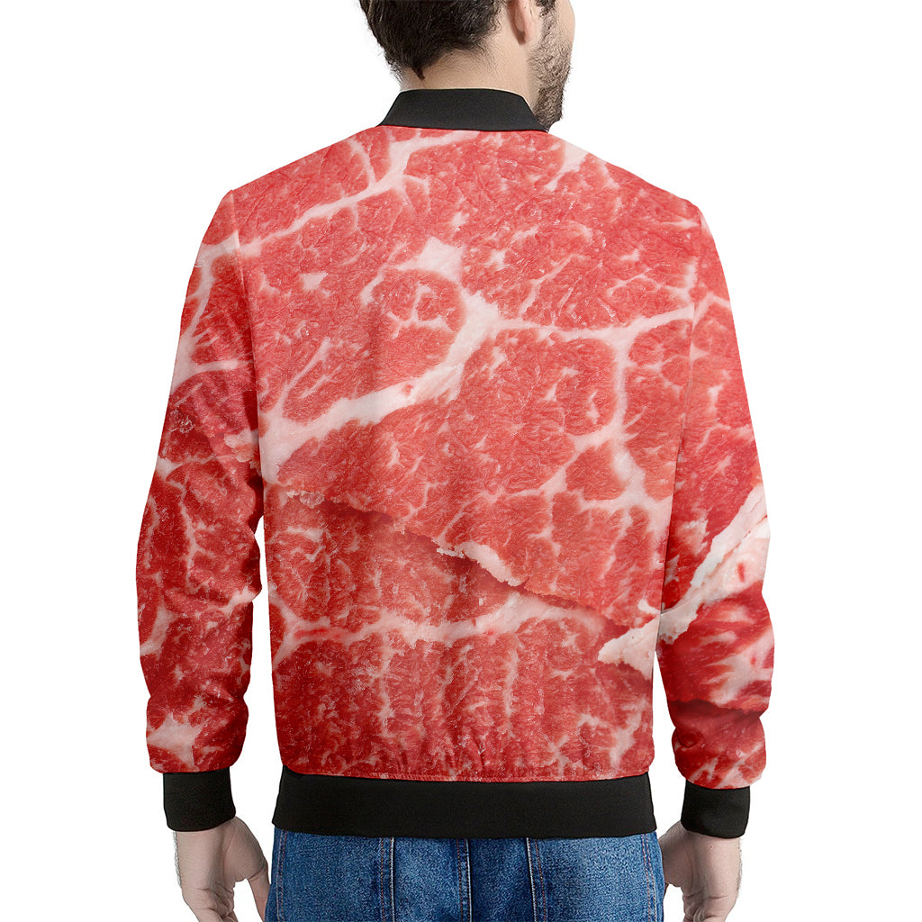 Meat Print Men's Bomber Jacket