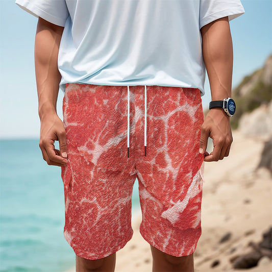 Meat Print Men's Cargo Shorts
