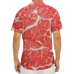 Meat Print Men's Deep V-Neck Shirt