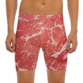 Meat Print Men's Long Boxer Briefs