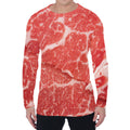 Meat Print Men's Long Sleeve T-Shirt