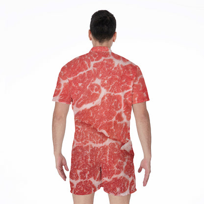 Meat Print Men's Rompers