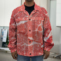 Meat Print Men's Shirt Jacket