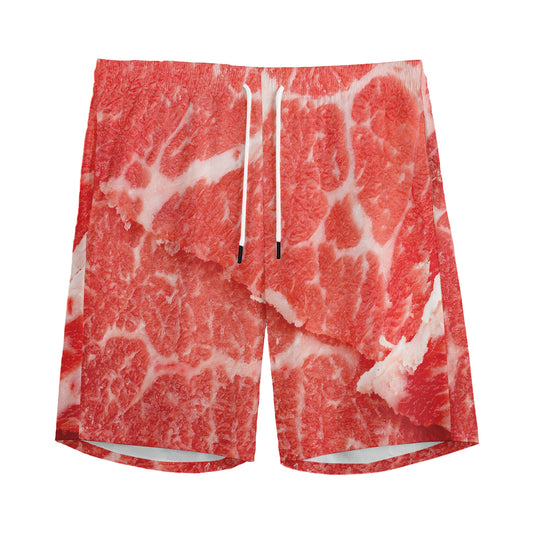 Meat Print Men's Sports Shorts