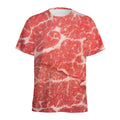Meat Print Men's Athletic T-Shirt