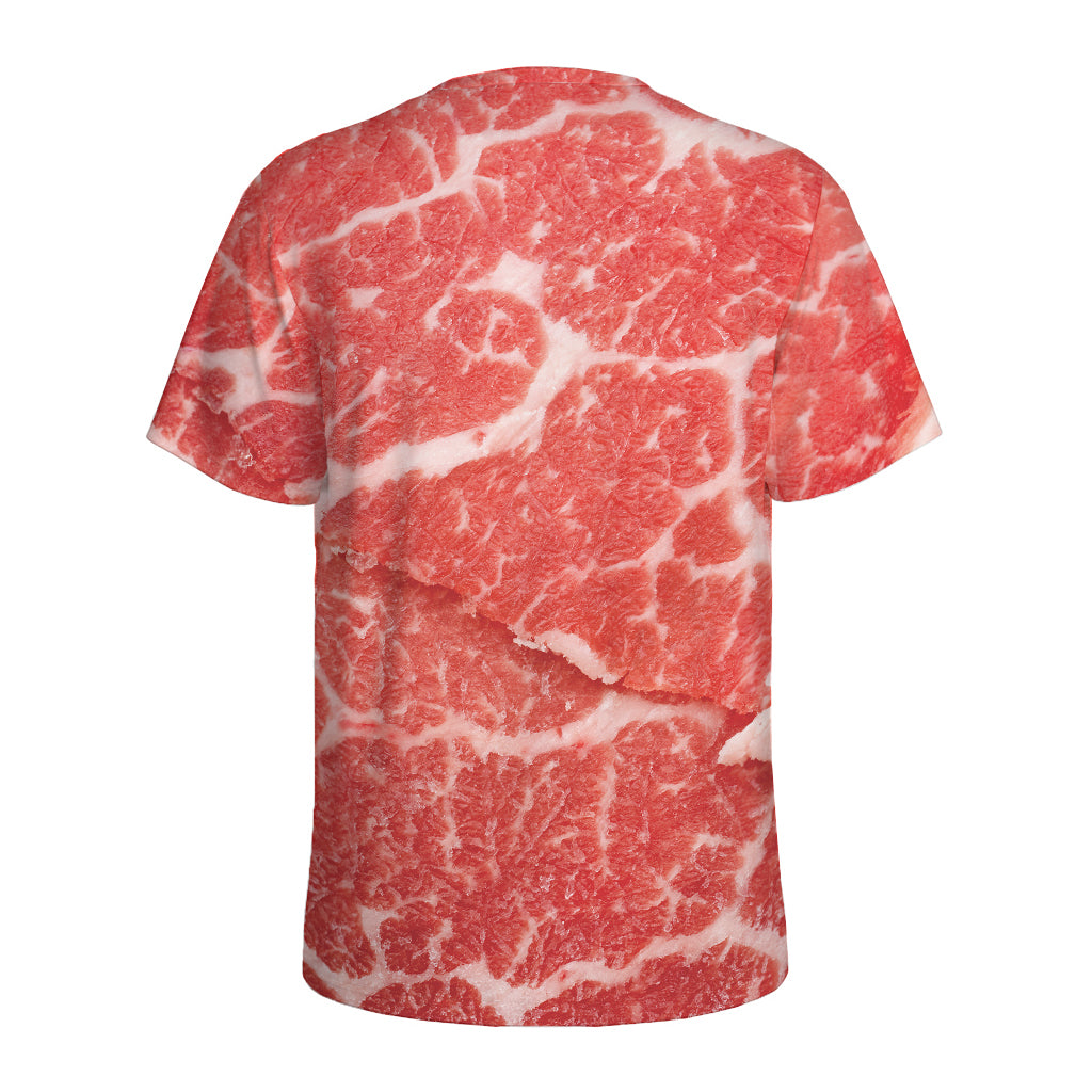 Meat Print Men's Sports T-Shirt