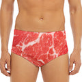 Meat Print Men's Triangle Swim Briefs