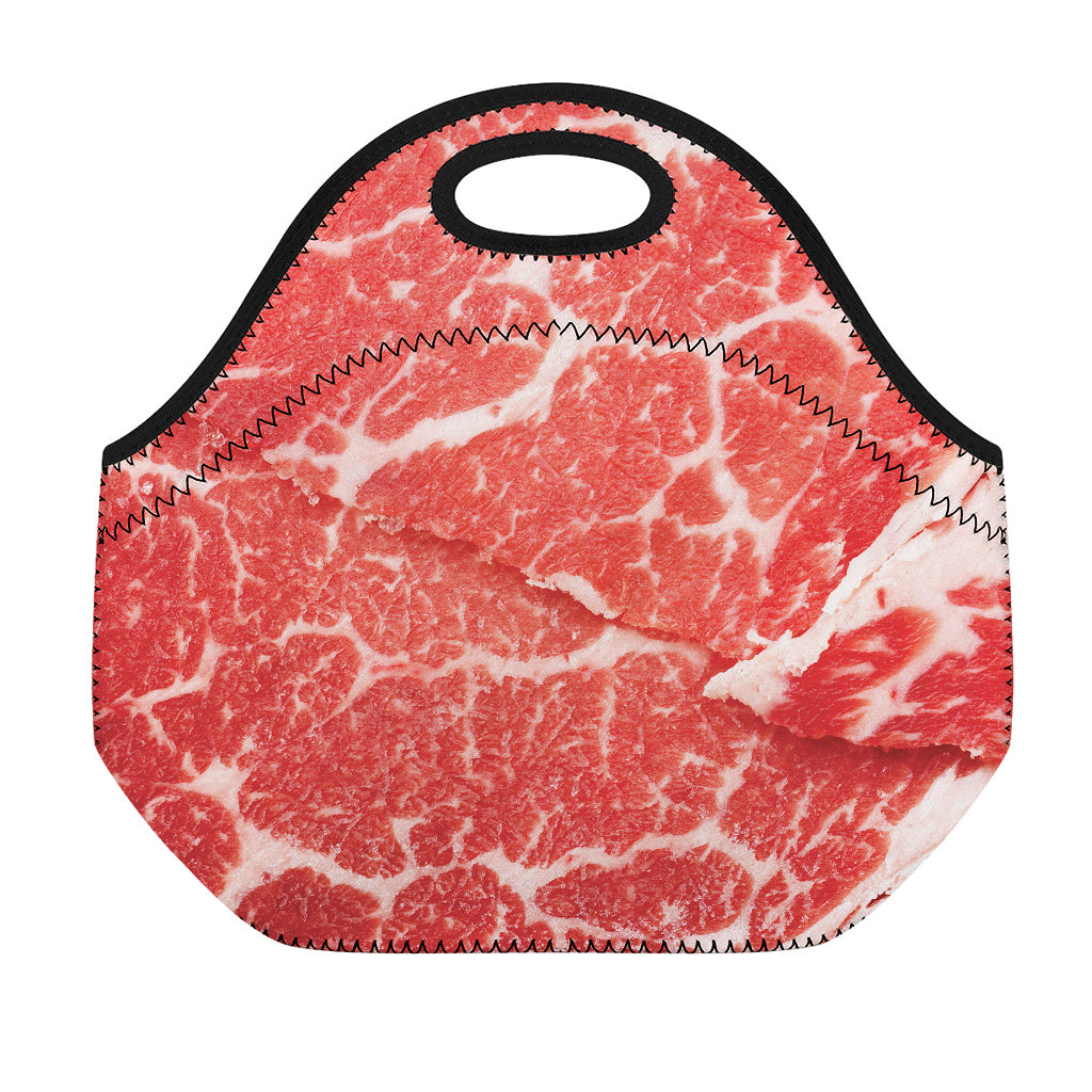 Meat Print Neoprene Lunch Bag