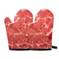 Meat Print Oven Mitts