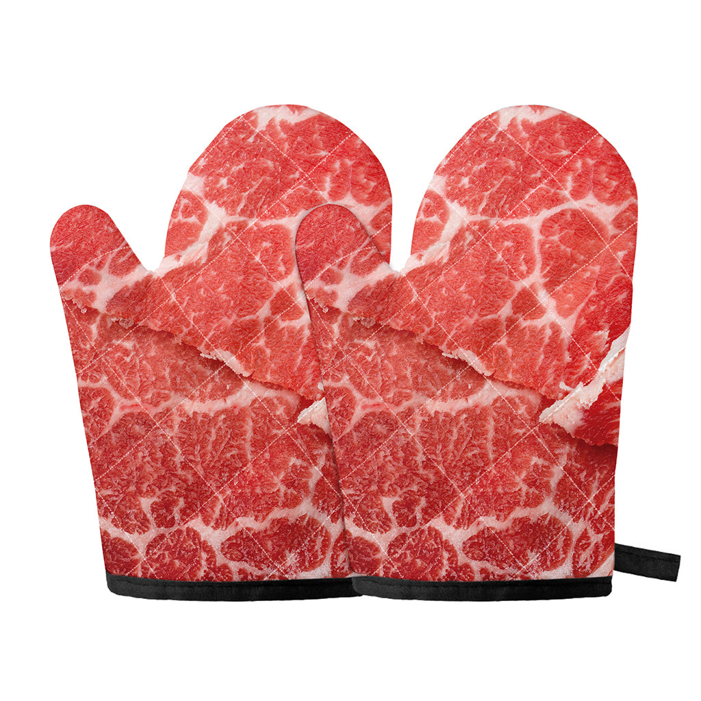 Meat Print Oven Mitts