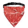 Meat Print Over The Collar Dog Bandana