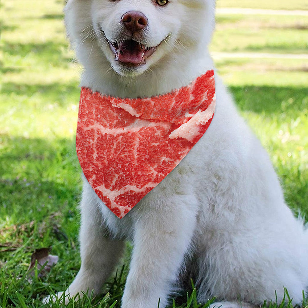 Meat Print Over The Collar Dog Bandana