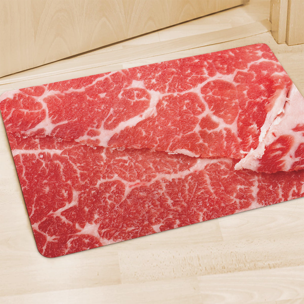 Meat Print Polyester Doormat