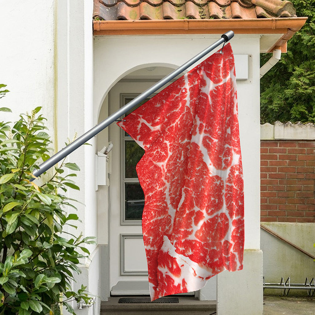 Meat Print Polyester Flag