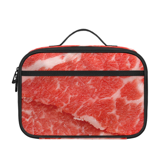 Meat Print Portable Lunch Bag