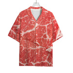 Meat Print Rayon Hawaiian Shirt