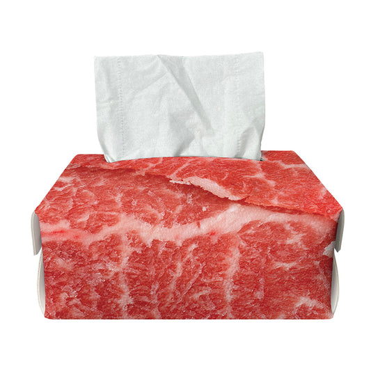 Meat Print Rectangle Tissue Box Cover