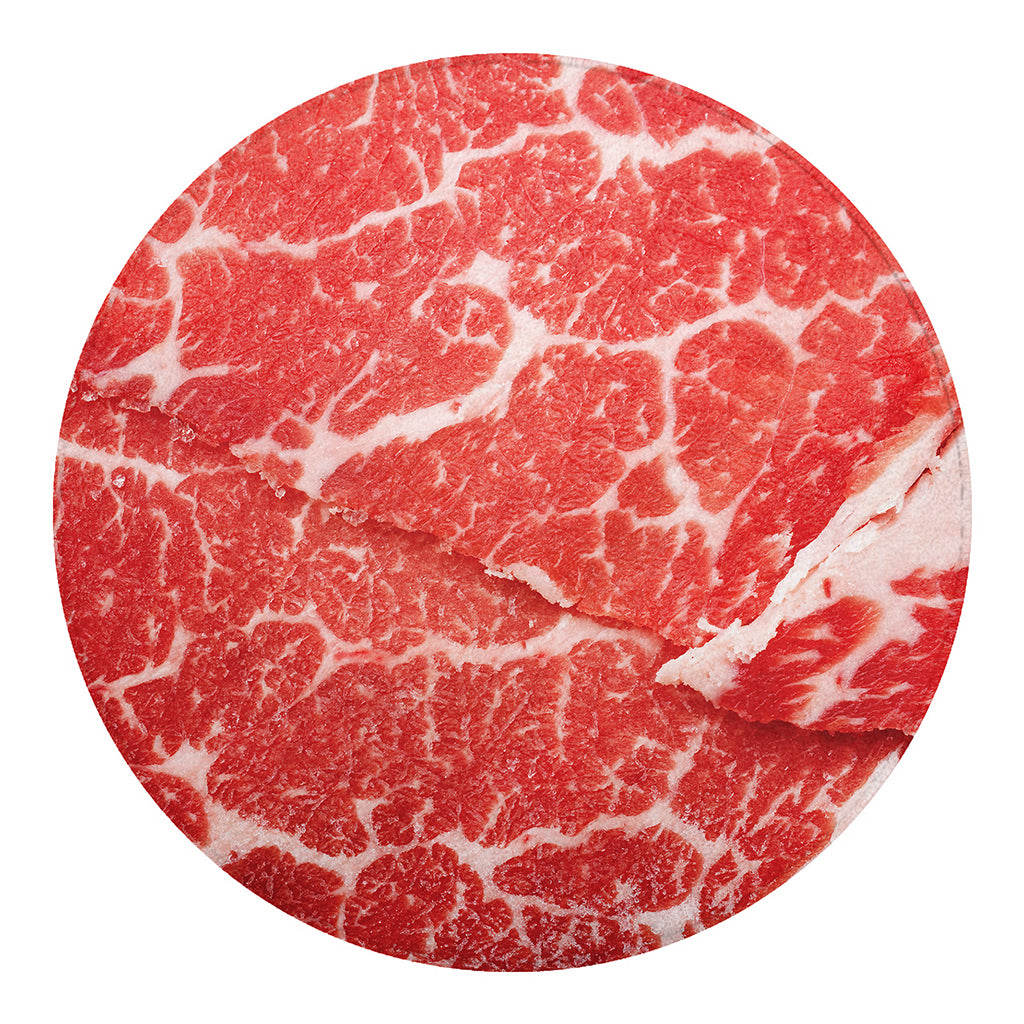 Meat Print Round Blanket