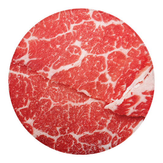Meat Print Round Blanket