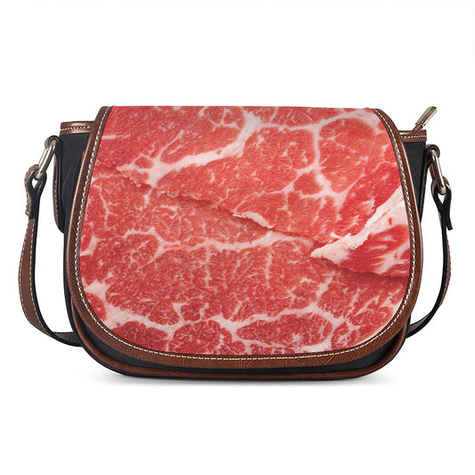 Meat Print Saddle Bag