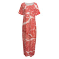 Meat Print Short Sleeve Long Nightdress