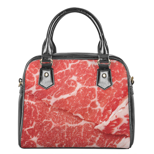 Meat Print Shoulder Handbag