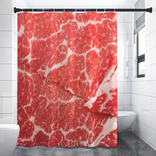 Meat Print Shower Curtain