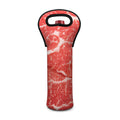 Meat Print Single Neoprene Wine Tote