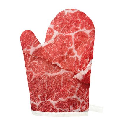 Meat Print Single Oven Mitt