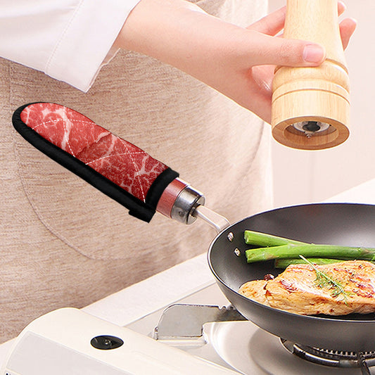 Meat Print Skillet Handle Cover