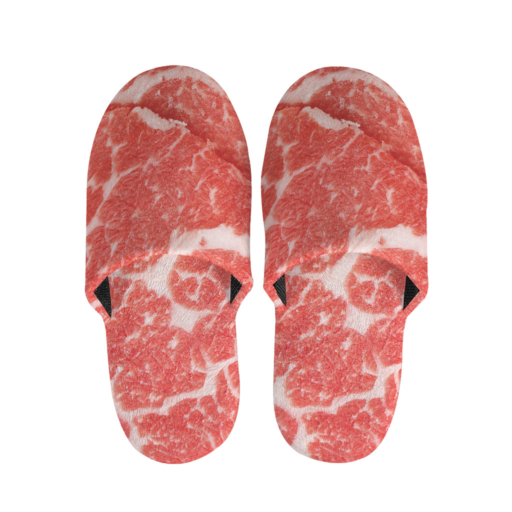 Meat Print Slippers