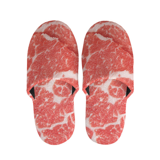 Meat Print Slippers
