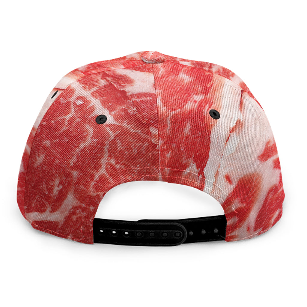 Meat Print Snapback Cap
