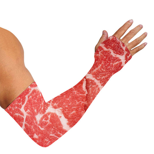 Meat Print Sun Protection Arm Sleeves