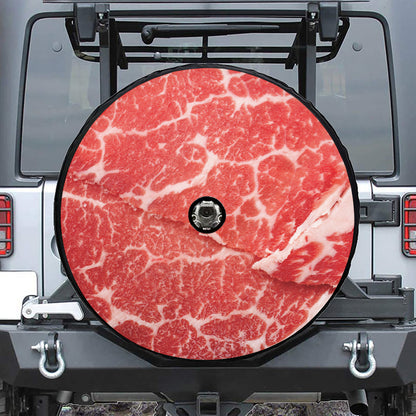 Meat Print Tire Cover With Camera Hole