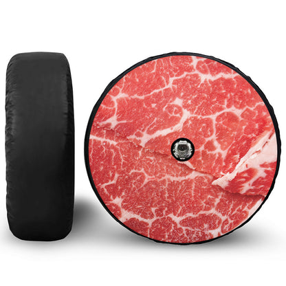 Meat Print Tire Cover With Camera Hole