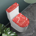 Meat Print Toilet Lid And Tank Cover Set