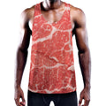 Meat Print Men's Workout Tank Top
