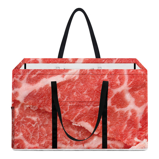 Meat Print Utility Tote Bag