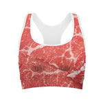 Meat Print Women's Sports Bra