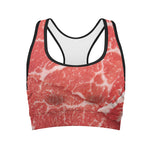 Meat Print Women's Sports Bra