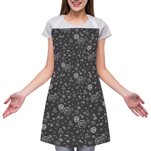 Mechanic Nuts and Bolts Pattern Print Adjustable Apron