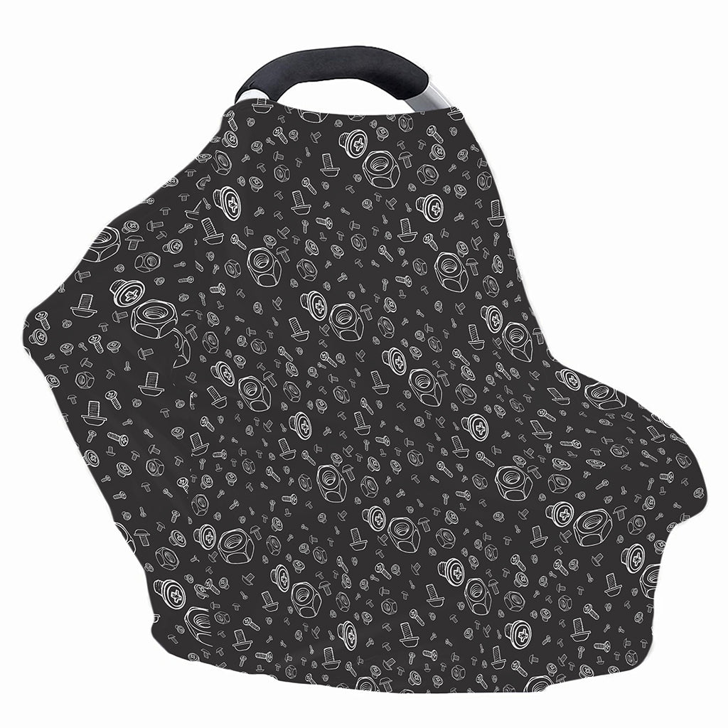 Mechanic Nuts and Bolts Pattern Print Baby Seat Cover