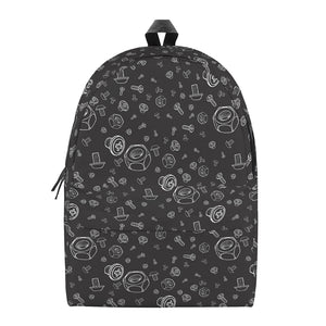 Mechanic Nuts and Bolts Pattern Print Backpack