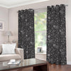 Mechanic Nuts and Bolts Pattern Print Blackout Grommet Curtains