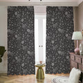 Mechanic Nuts and Bolts Pattern Print Dimout Pencil Pleat Curtains